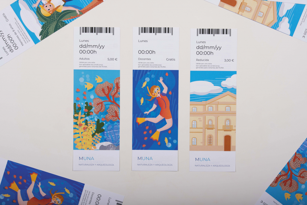 ocean life proyecto diseño grafico museo identidad visual pop up cards marina portfolio entradas