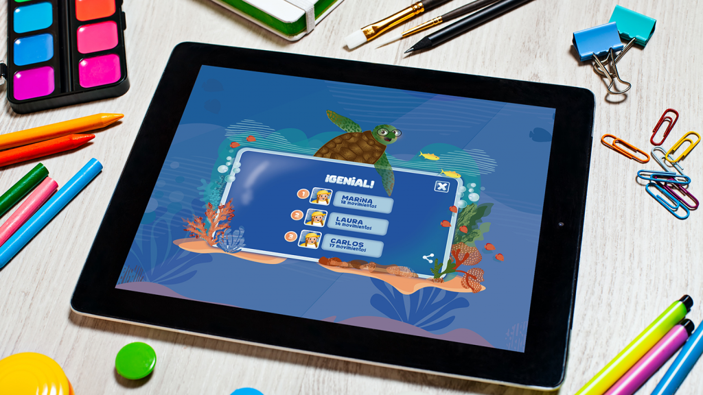 ocean life proyecto diseño grafico museo identidad visual pop up cards marina portfolio ui juego menu