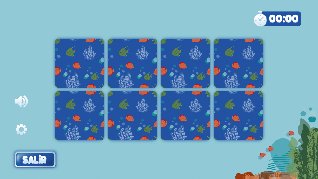 ocean life proyecto diseño grafico museo identidad visual pop up cards marina portfolio ui juego memory cards back